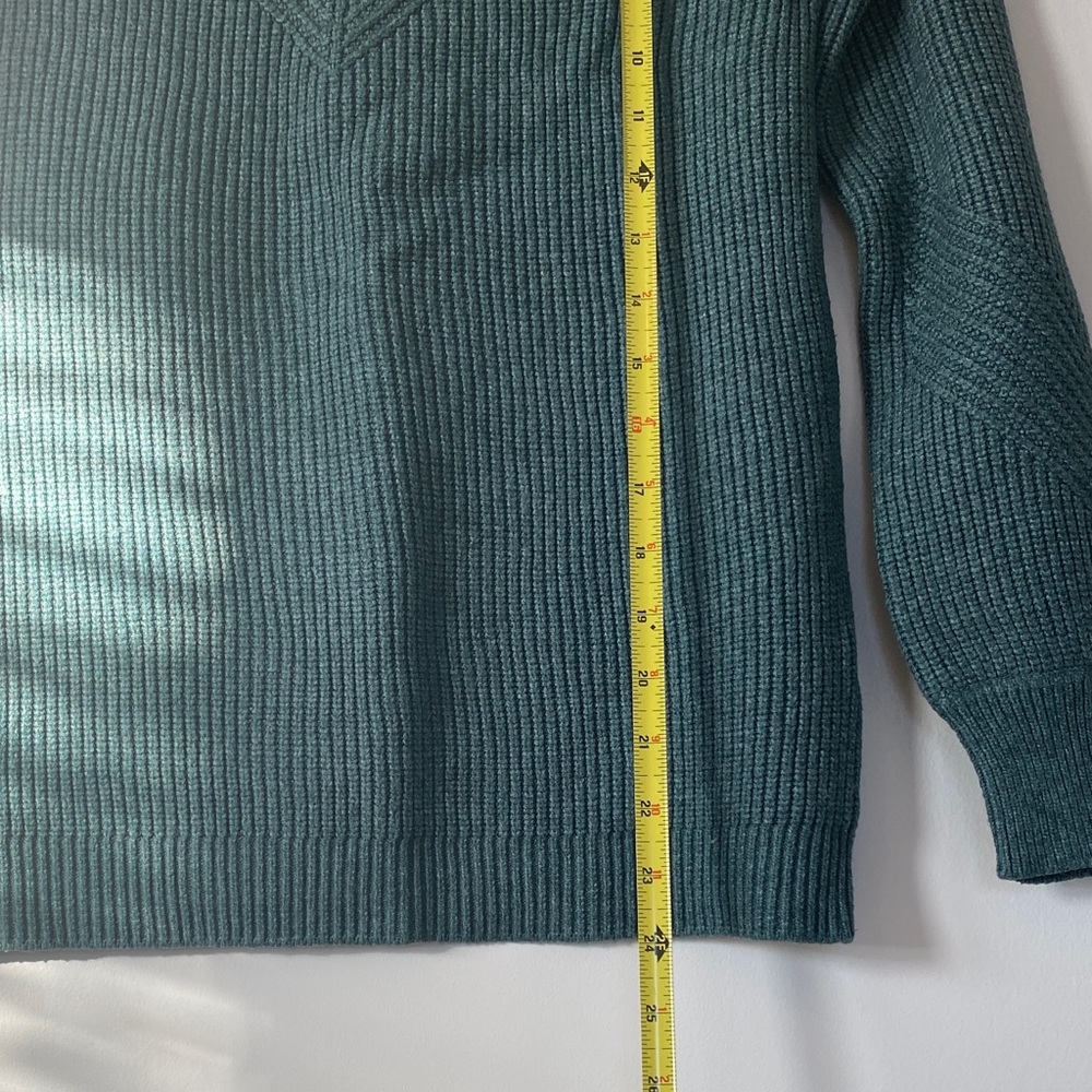 Halston Heritage Women's Teal Crewneck Sweater - Picture 7 of 8